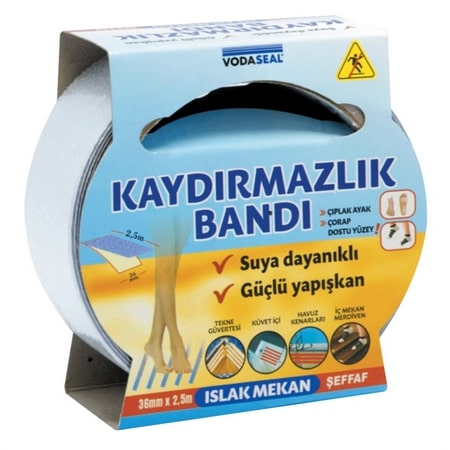 Vodabond 780758 Islak Mekan Kaydırmazlık Bandı 36 mm x 2.5 mt